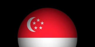 Pasokan Gas Dikurangi, Netizen Singapura VS Indonesia: Perang Kata Kata di Media Sosial FOTO: Ilustrasi bendera Singapore berlatar belakang hitam. (Dok Magnific)