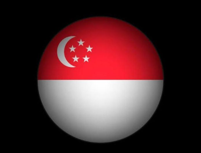 FOTO: Ilustrasi bendera Singapore berlatar belakang hitam. (Dok Magnific) FOTO: Ilustrasi bendera Singapore berlatar belakang hitam. (Dok Magnific)
