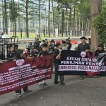 Aksi Di Kemendiktiristek DPP PSMP Desak Investigasi Pilrek UNM, Dugaan Korupsi Calon Rektor Jadi Sorotan Massa Aksi DPP PSMP di depan Kantor Kementerian Pendidikan Tinggi, Sains, dan Teknologi RI, (Foto/Ist)