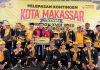 Ketua ESI Makassar Hasrul Kaharuddin Dampingi Atlit untuk Berlaga di Porprov Sulsel ke XVIII FOTO: Ketua ESI Makassar Hasrul Kaharuddin Dampingi Atlit untuk Berlaga di Porprov Sulsel ke XVIII di Lapangan Karebosi, kota Makassar, Selasa, (27/10) yang dihadiri Wali Kota Makassar dan Ketua KONI Ismail.
