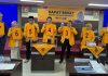Prof. Sukardi Weda Mendapat Nomor Urut 1 pada Pencabutan Nomor Urut pada Pilrek UNM FOTO: Paling kanan Nomor urut 1 ditempati oleh Prof Dr Sukardi Weda.