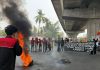 GAM Gelar Aksi di Hari Sumpah Pemuda: Copot Menteri Kehutanan! FOTO: Menyambut momentum Hari Sumpah Pemuda, puluhan mahasiswa yang tergabung dalam Gerakan Aktivis Mahasiswa (GAM) melakukan Aksi Unjuk Rasa di Pertigaan Hertasning Pettarani, Makassar, Rabu (28/10/2026).