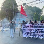 Peringati Hari Sumpah Pemuda, LMND Politeknik Dewantara Gelar Aksi, Bawa Tiga Tuntutan Pendidikan FOTO: LMND Politeknik Dewantara saat menggelar aksi demonstrasi pada momentum Hari Sumpah Pemuda di Kota Palopo, Sulawesi Selatan. Rabu (28/10/2026)