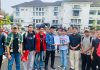 GMNI Makassar Gelar Aksi di Balaikota, Soroti Darurat Kriminalitas Anak dan Abainya Wali Kota FOTO: Wakil Kesbangpol Kota Makassar saat menerima tuntutan DPC GMNI Makassar. Rabu (28/10/2026)